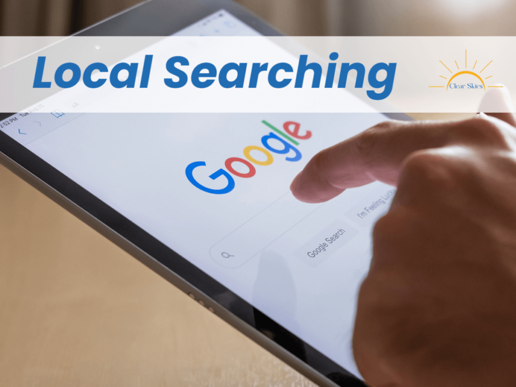 Clear Skies helps small businesses with their local search on Google