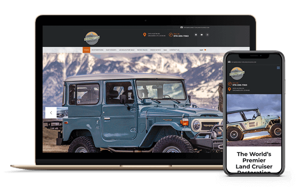 Clear Skies Mockup Website Design Colorado Business