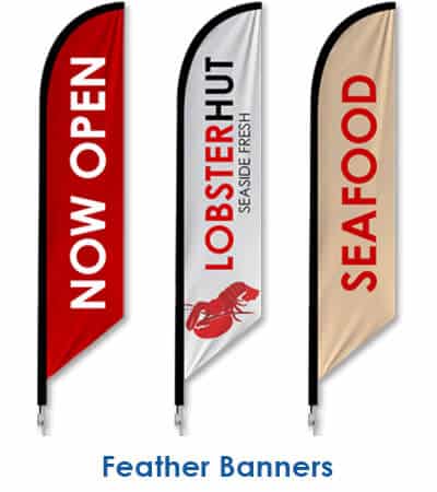 feather banners cat