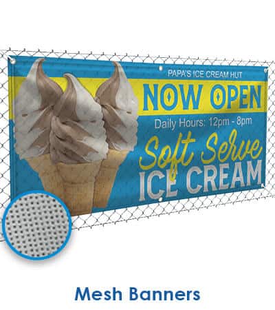 mesh banners cat